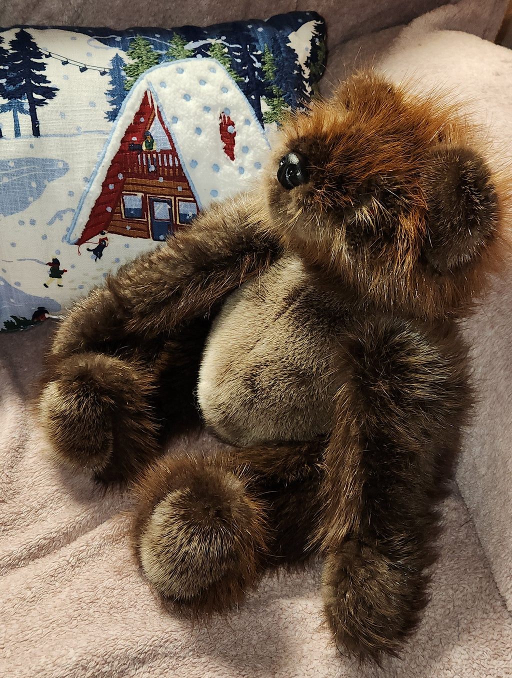 Beaver Fur Teddy Bear
