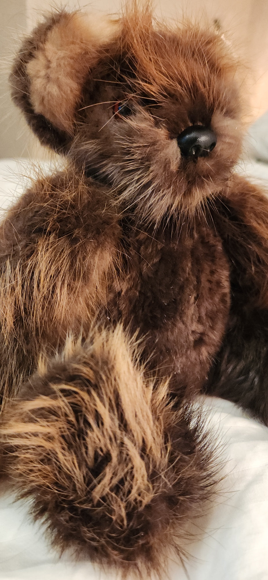 Beaver Fur Teddy Bear,  7 inch