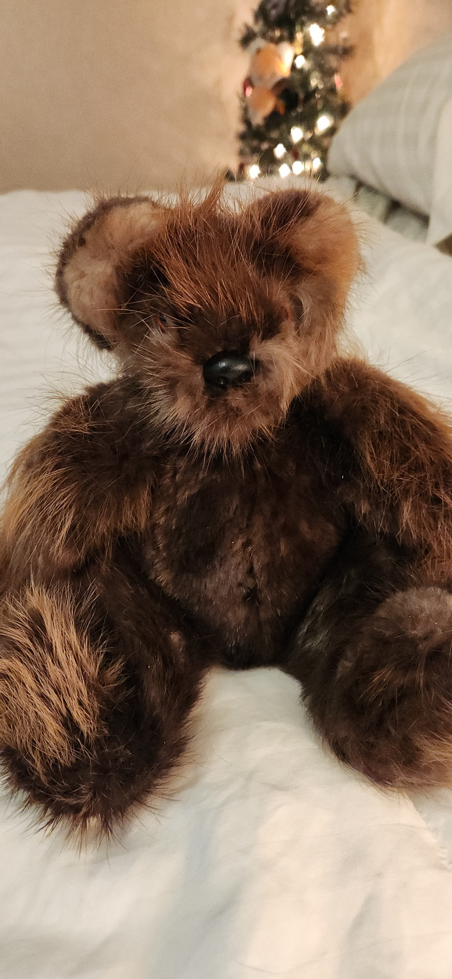 Beaver Fur Teddy Bear,  7 inch