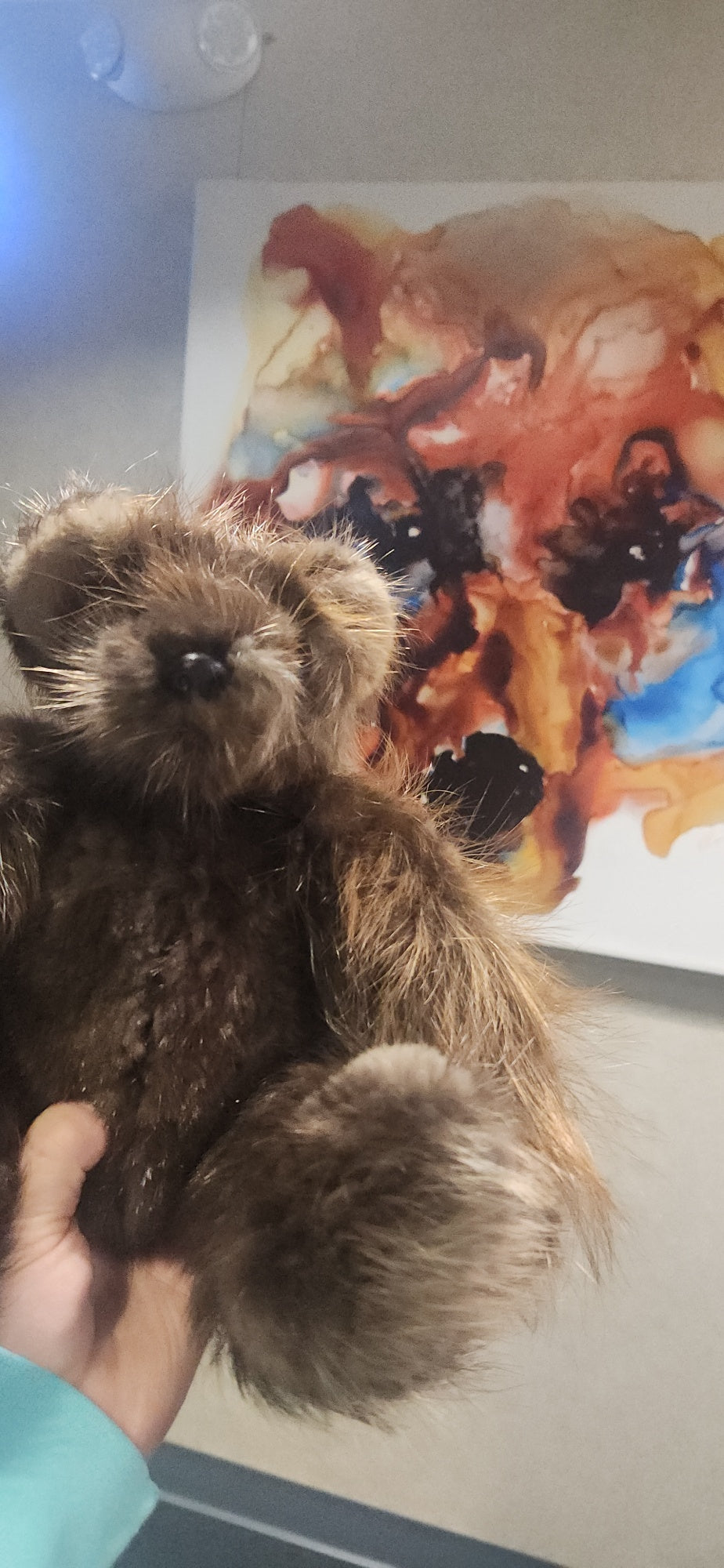 Beaver Fur Teddy Bear,  7 inch