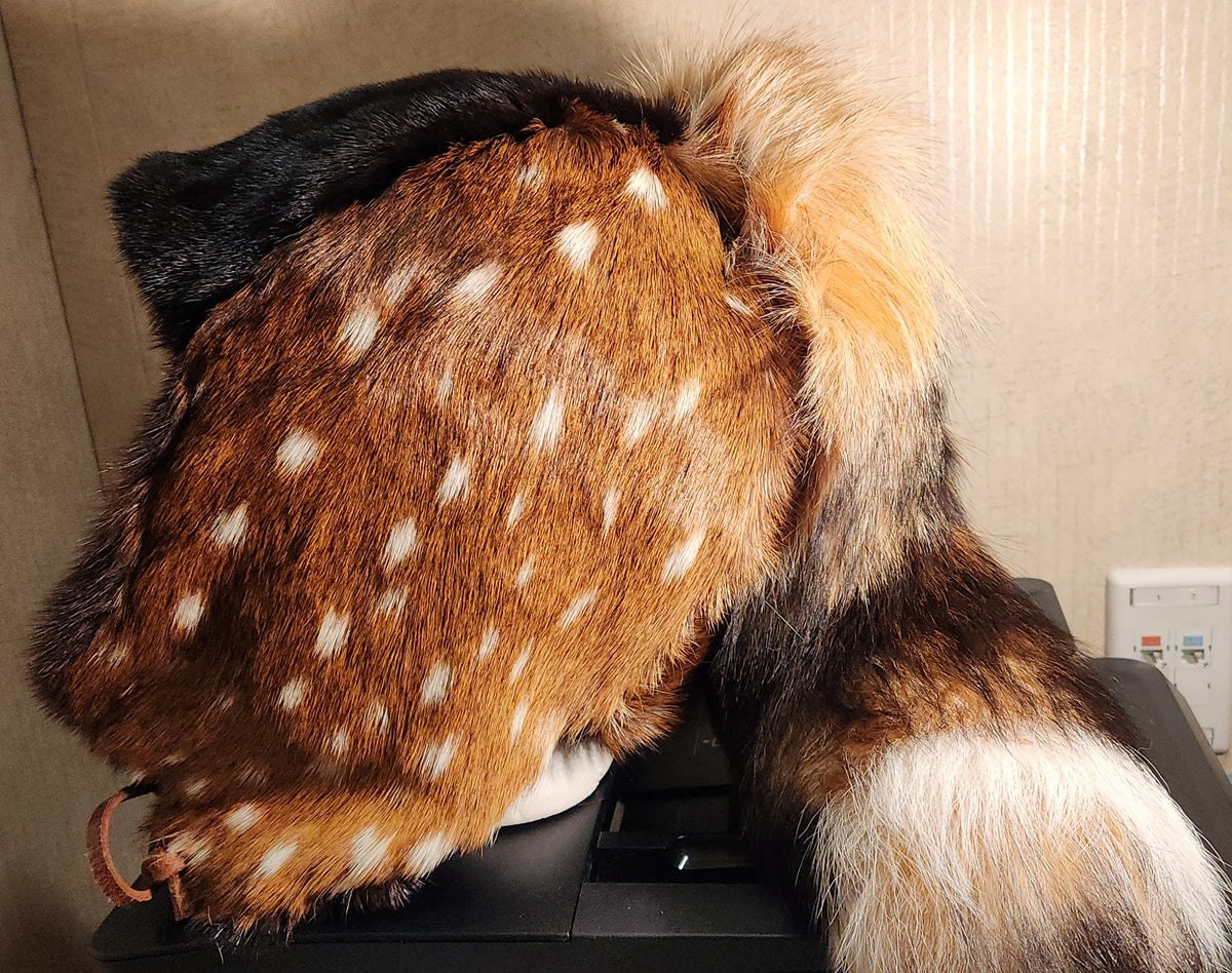 Large AXIS Deer Alaska Trapper's Hat