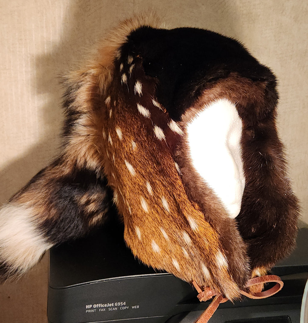 Large AXIS Deer Alaska Trapper's Hat