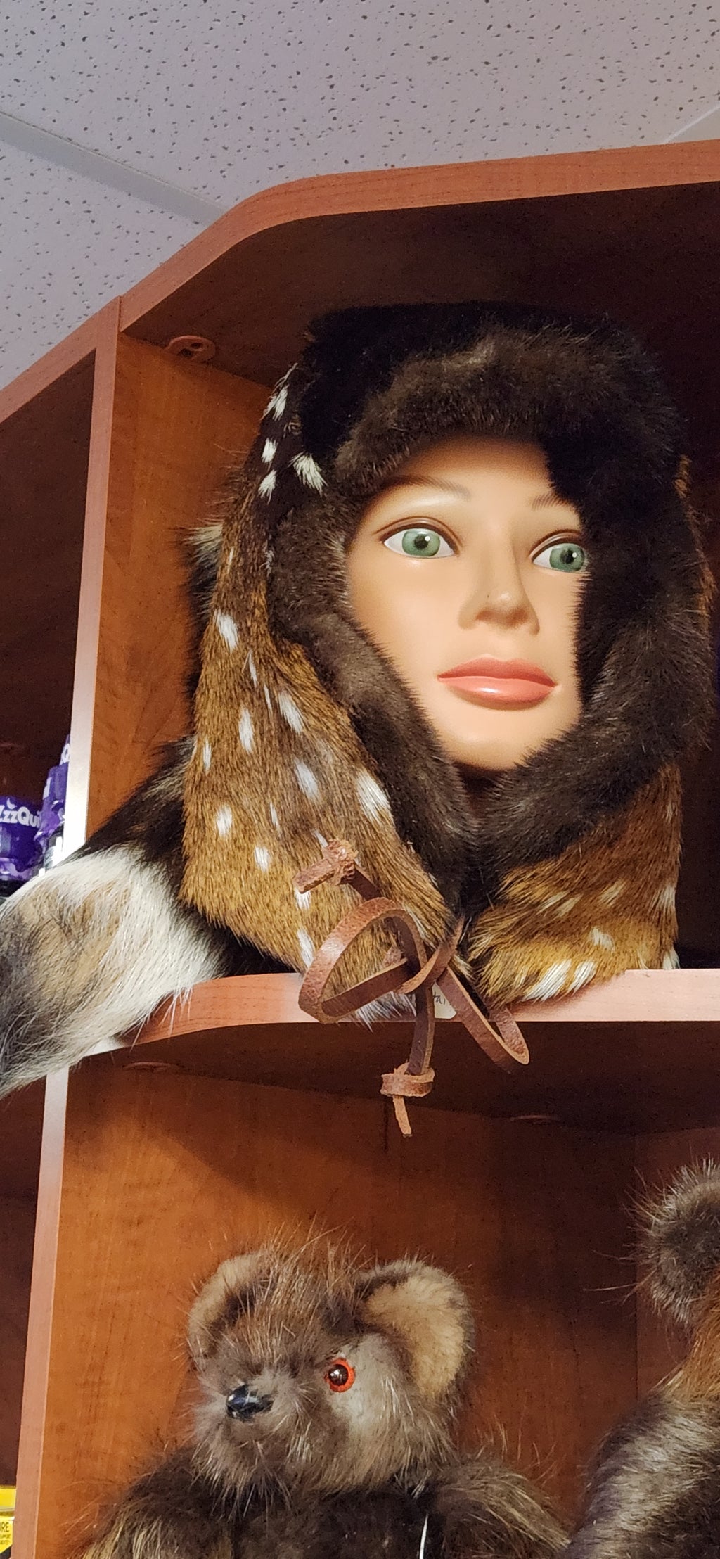 Large AXIS Deer Alaska Trapper's Hat