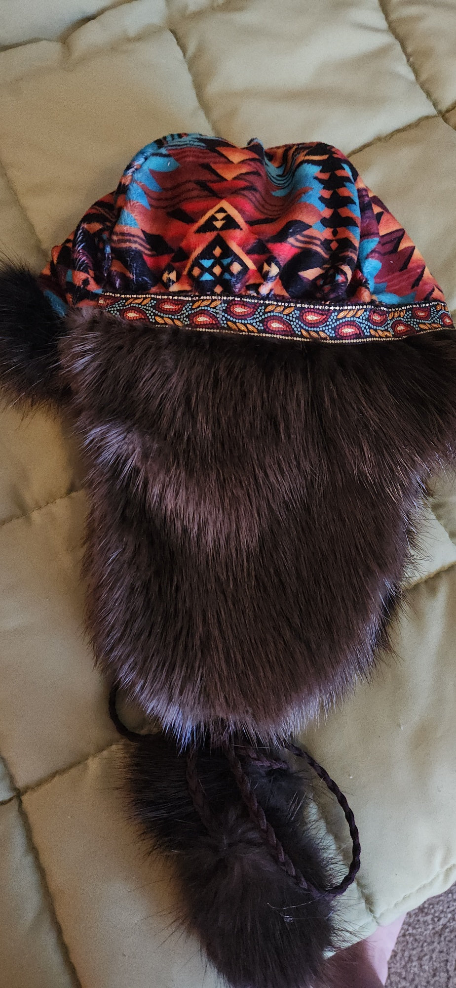 Beaver fur Alaska Trapper's Hat