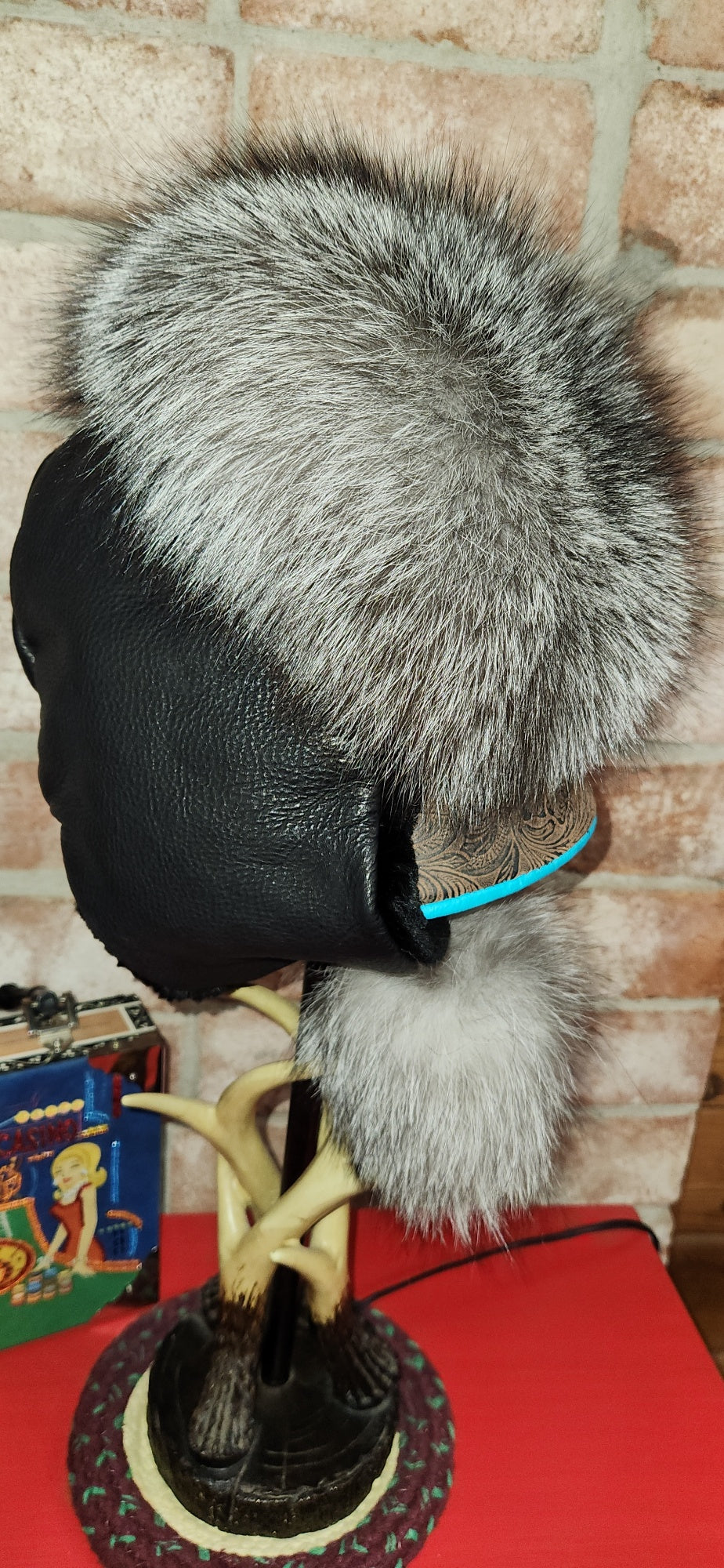 Blue Fox Alaska Trapper's Hat with sheared beaver fur